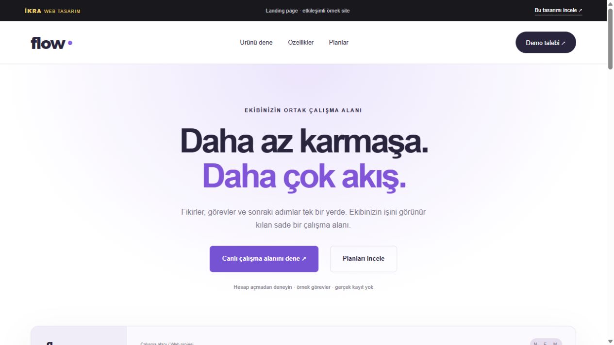 Landing Page Tasarımı