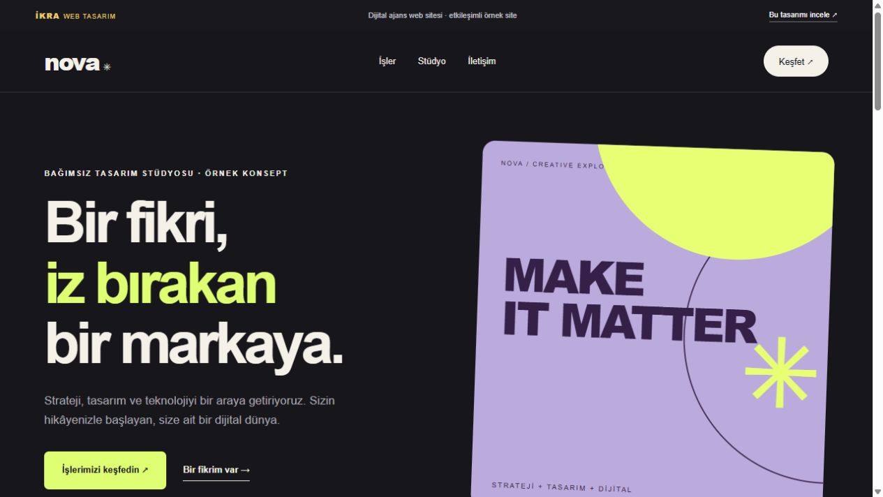 Dijital Ajans Web Sitesi
